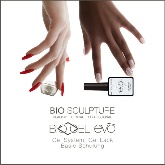 Bio Sculpture full Nail System Schulung Schulung Bio Sculpture BIOGEL, EVO & BI-OLYGEL Full Schulung (4 Tage) Der zusätzliche Prüfungstag ist im Preis inbegriffen. Nach Abschluss der Schulung und bestandener Prüfung erhalten Sie die offiziellen Bio Sculpt