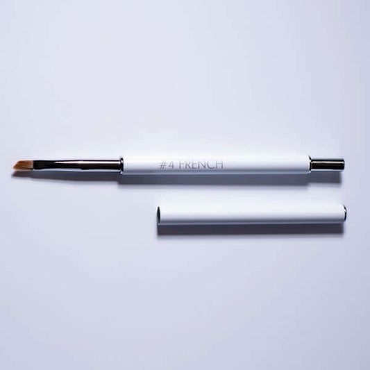 No 4 French Brush Pinsel & Tools Gelpinsel Größe 4 mit abgeschrägter Kante - ideal für das Auftragen von French-Spitzen Bio Sculpture