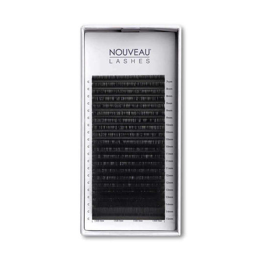 Wimpern M Schwung | Seide Matt | 20 Reihen Diese Volumen-Wimpernverlängerungen sind perfekt für Ihre Global Volume-Behandlungen oder andere Volumen-Wimperntechniken, da sie unglaublich einfach aufzufächern sind. Die tiefschwarze Farbe und der ultramatte L