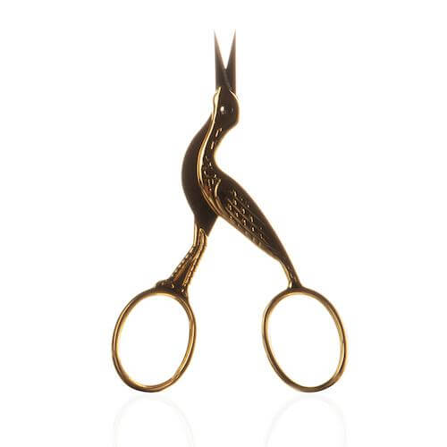Fine Blade Gold Stork Scissors – Detailansicht