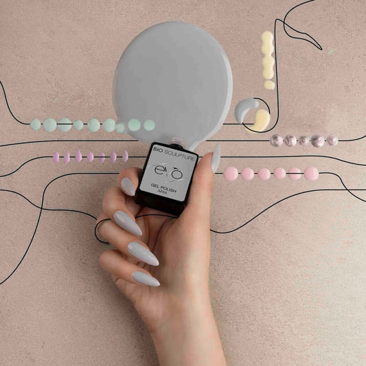 0154 Aria - EVO EVO EVO GellackSanftes, pastelliges Grau Hergestellt in Südafrika.EVO by Bio Sculpture Bio Sculpture