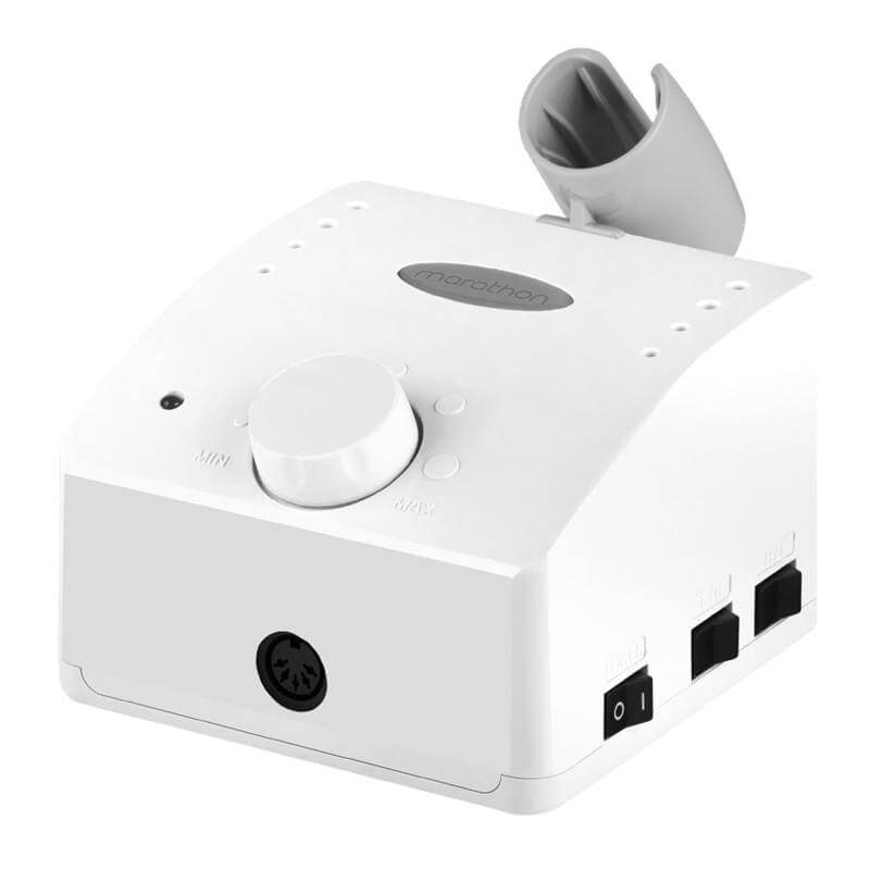 Marathon K35 Cube + SH30N + SFP27 Nagelfräser & Tools Marathon K35 Cube + SH30N + SFP27Diese elektrische Tischfeile ist eine Kombination aus modernem Design und fortschrittlicher Technologie mit einem zuverlässigen SH30N-Kopf.Eine professionelle Fräsmasch