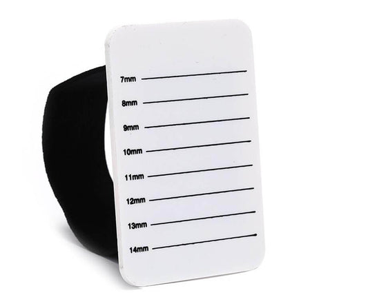 Wimpernextension Hand Palette Instrumente & Zubehör Wimpernextension Hand Palette 7 mm bis 14 mm. Grösse 10 cm x 8 cm Material: Acryl Nouveau Lashes