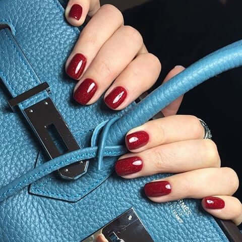 0063 Moulin Rouge - BIOGEL BIOGEL BIOGEL Gelsystem Tiefes Kirschrot gemischt mit feinem Goldglitzer Hergestellt in SüdafrikaBIOGEL by Bio Sculpture Bio Sculpture