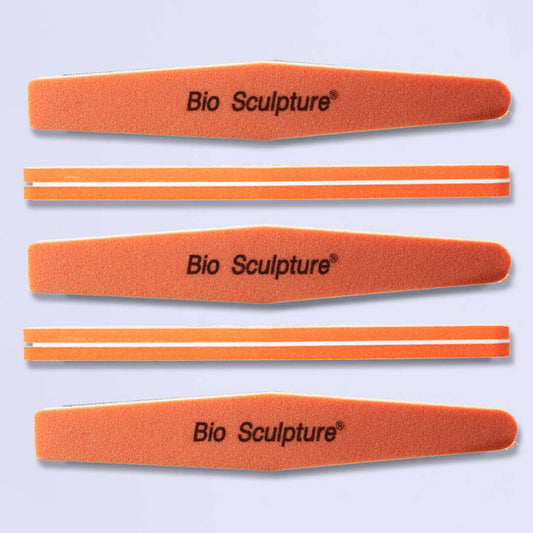 Orange Sponge File 100/100 Nagelfeilen Feile mit grober 100er KörnungInhalt - 1 Stück Bio Sculpture