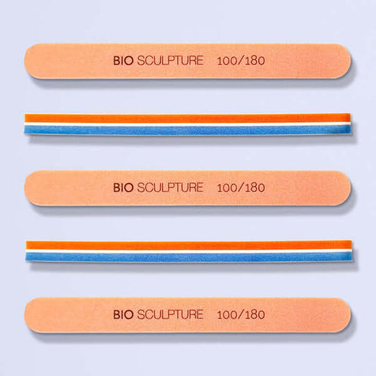 Sponge Board 100/180 Nagelfeilen Feile mit grober / mittlerer 100er / 180er Körnung Bio Sculpture