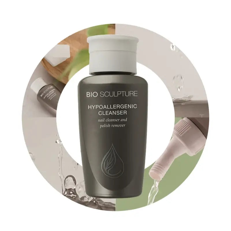 Nail Cleanser Flüssigkeiten Milder Reiniger zum Entfernen der Dispersionsschicht und zum Reinigen der Nagelplatte. Seine Inhaltsstoffe helfen, ein Austrocknen des Nagels und der umliegenden Haut zu verhindern. Enthält Granatapfelextrakt und hat daher eine