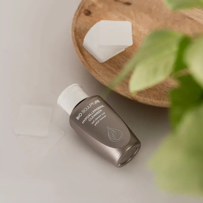 Nail Cleanser Flüssigkeiten Milder Reiniger zum Entfernen der Dispersionsschicht und zum Reinigen der Nagelplatte. Seine Inhaltsstoffe helfen, ein Austrocknen des Nagels und der umliegenden Haut zu verhindern. Enthält Granatapfelextrakt und hat daher eine