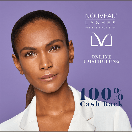 Wimpernlifting LVL - ONLINE Umschulung Schulung Nouveau Lashes LVL Wimpernlifting - Online Umschulung Onlinekurs für Umschulung 2-3 Stunden mit offizieller NOUVEAU LASHES Zertifizierung. Zudem erhalten Sie kostenloses digitales Marketing Material für Ihre
