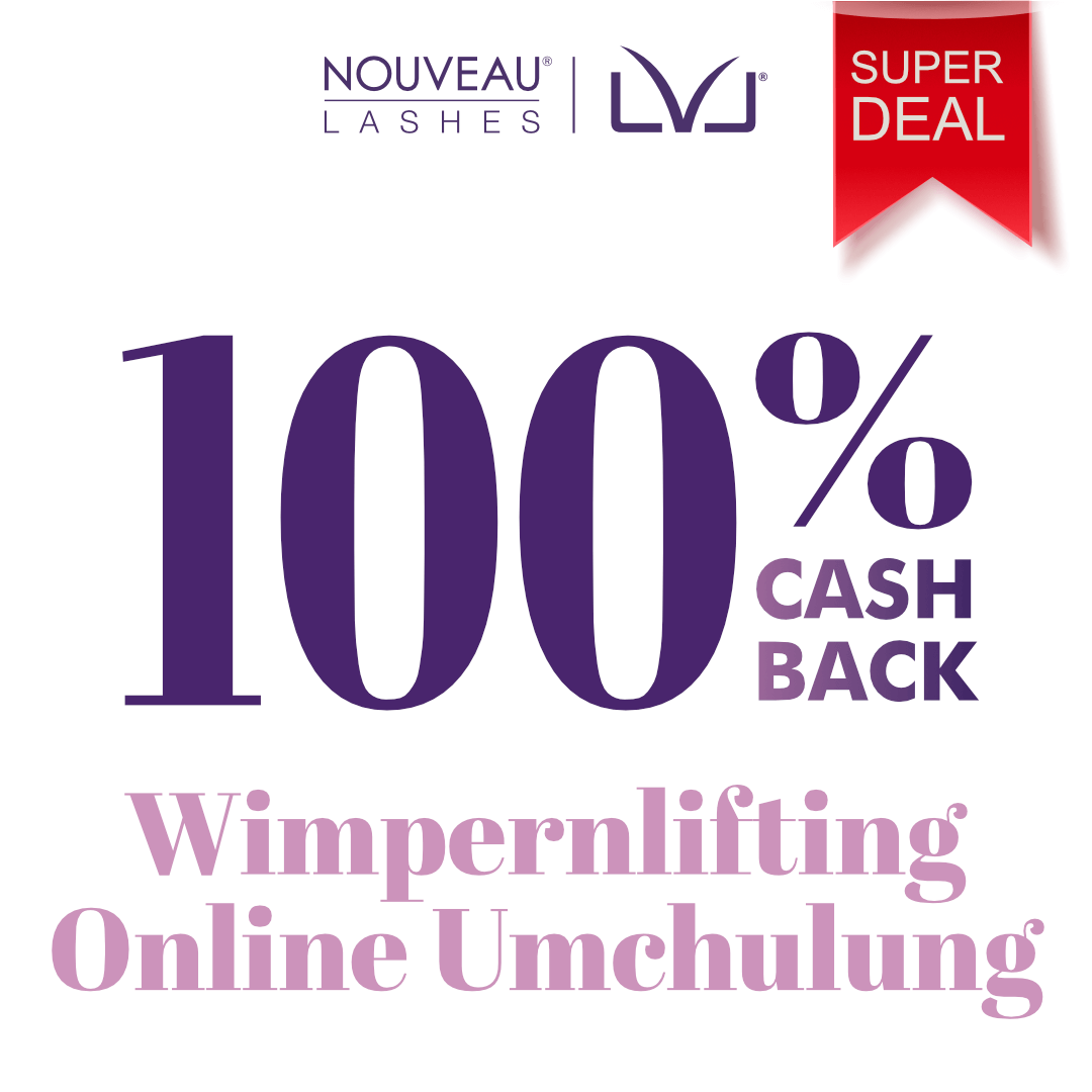 Wimpernlifting LVL - ONLINE Umschulung Schulung Nouveau Lashes LVL Wimpernlifting - Online Umschulung Onlinekurs für Umschulung 2-3 Stunden mit offizieller NOUVEAU LASHES Zertifizierung. Zudem erhalten Sie kostenloses digitales Marketing Material für Ihre