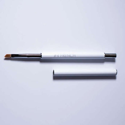 No 4 French Brush Pinsel & Tools Gelpinsel Größe 4 mit abgeschrägter Kante - ideal für das Auftragen von French-Spitzen Bio Sculpture