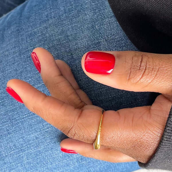 0074 Real Red - GEMINI GEMINI GEMINI Nagellack Hergestellt in SüdafrikaGEMINI by Bio Sculpture Bio Sculpture