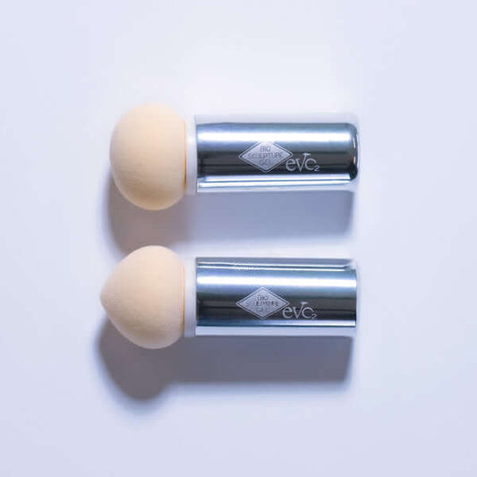 Puffer Applikator Set Inhalt: 1x Applikator rund 1x Applikator spitz Bio Sculpture