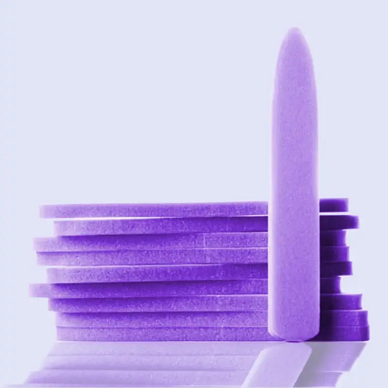 Purple Spear Patches 80 Nagelfeilen Einweg-Feilenaufsatz für die Multi-Feile mit 80er Körnung Inhalt - 10 Stück Bio Sculpture