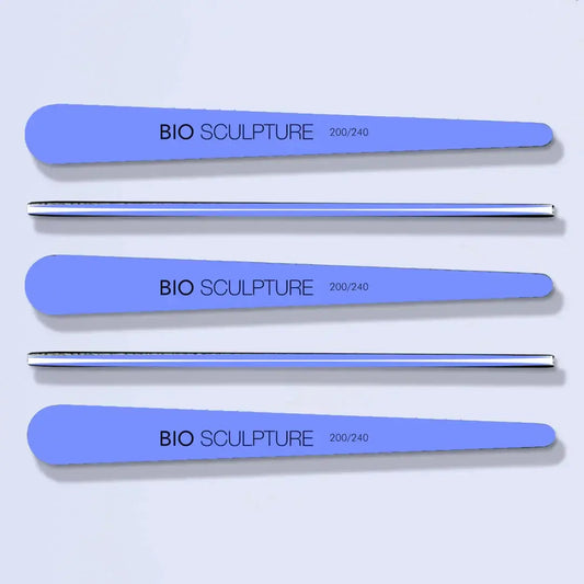 Blue Teardrop Feile 200/240 Nagelfeilen Sandblattfeile in Tränenform mit mittlerer 200er / 240 Körnung Bio Sculpture
