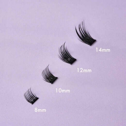 Vorgeklebte Express-Cluster-Wimpern (Volume 01) Lash Extensions Diese vorgeklebten Wimpernbüschel sind ideal für Express-Behandlungen oder den Verkauf im Salon und sorgen für einen glamourösen, voluminösen Look, der den ganzen Tag hält. 1 x Packung mit 48