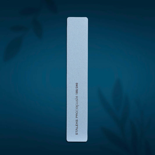 Nagelfeile 180/240 Grit - Pro Exclusive Nagelfeilen Mineralische breite, gerade Nagelfeile von Staleks Pro Exclusive, Körnung / Grit 180/240 STALEKS