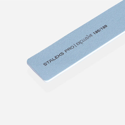 Nagelfeile 180/180 Grit - Pro Exclusive Nagelfeilen Mineralische breite, gerade Nagelfeile von Staleks Pro Exclusive, Körnung / Grit 180/180 STALEKS