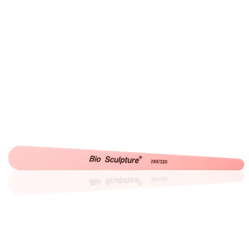 Pink Teardrop 280/320 Nagelfeilen Sandblattfeile in Tränenform mit feiner 280er / 320er Körnung Inhalt - 1 Stück Bio Sculpture
