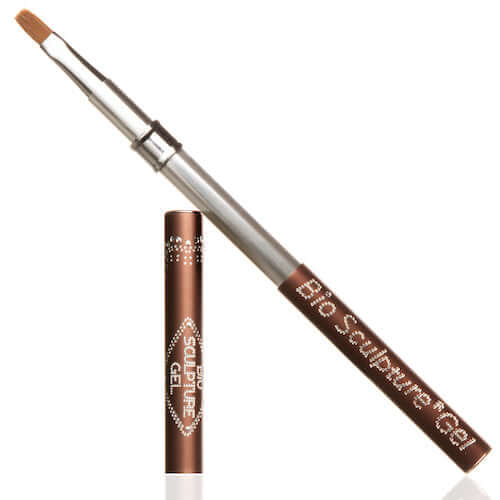 No 6 Flat Retractable Brush Pinsel & Tools Gelpinsel Größe 6 mit gerader Kante Bio Sculpture