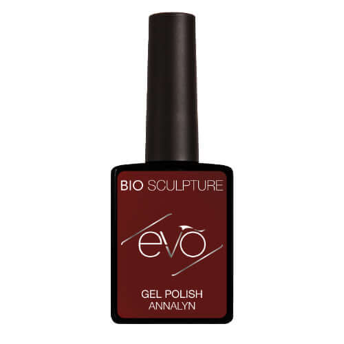 0128 Annalyn - EVO EVO EVO GellackEin tiefes und kräftiges Beerenrot, das jedem den Tag versüsst. Hergestellt in Südafrika.EVO by Bio Sculpture Bio Sculpture