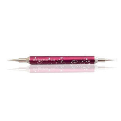 Dotting Tool Purple Pinsel & Tools Dotting Tool Purple Nail Art-Werkzeug zum Erstellen von Mustern, Punkten und Linien, zum Zeichnen der Smile-Linie bei French-Modellagen Bio Sculpture