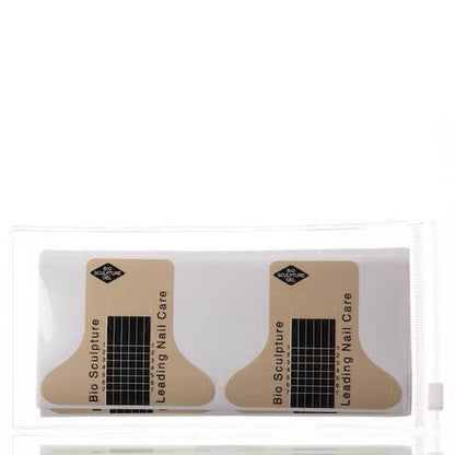 Nail Schablonen Pinsel & Tools Schablonen zum Verlängern von Naturnägeln mit Gel - Schnelle & einfache Anwendung - Perfekte Ausrichtung an der Seitenwall-Linie - Kann zur individuellen Anpassung an den Nagel geformt und zugeschnitten werden - Stark anhaft