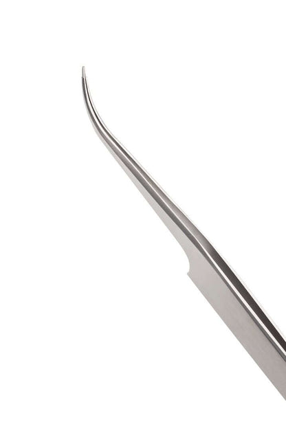 Präzisionspinzette - Superfein gebogen Pinzetten Diese Pinzette ist aus deutschem chirurgischem Edelstahl handgefertigt, für das Applizieren von Kunstwimpern bei 1:1 oder Volumen Wimpernverlängerungen sowie für das Separieren der Naturwimpern InhaltEine P