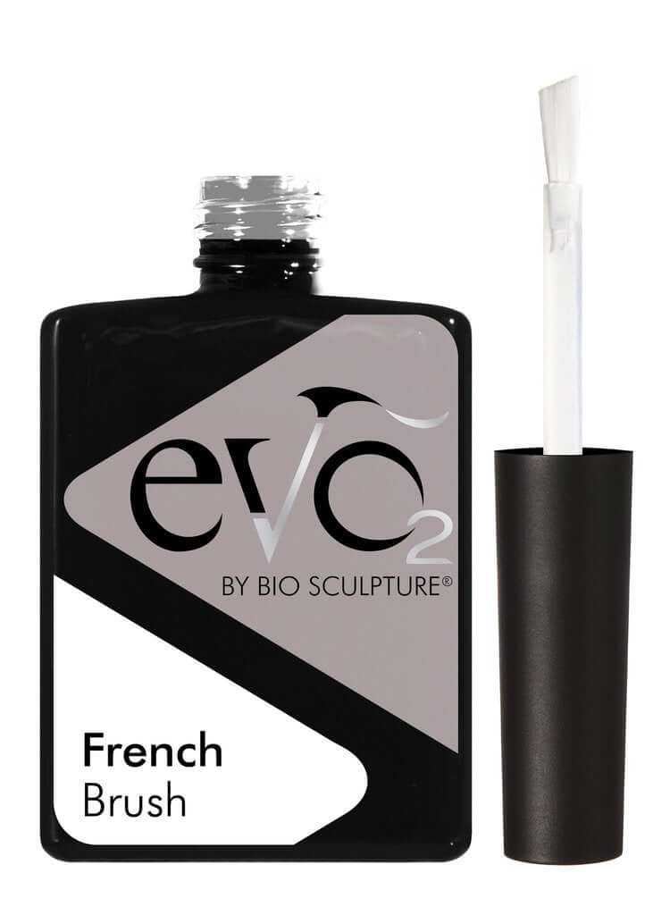 EVO FRENCH BRUSH (IN BOTTLE) EVO Nail ART Schräger französischer Pinsel in einer leeren EVO-Flasche Bio Sculpture