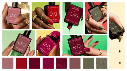 EVO CLASSICS #2 EVO Collection Bio Sculpture EVO CLASSICS #2 Bestimmte Farben veralten einfach nie!BIO SCULPTURE bringt diese Klassiker von EVO und präsentiert das zweite Farbset der EVO Classics Reihe:126 Suzy, ein schillernder, zarter Farbton in staubig