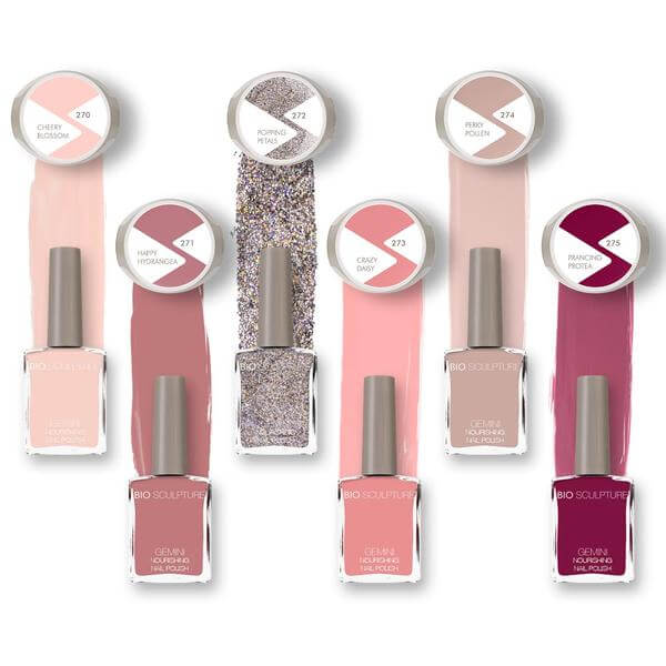 BIOGEL's Flower Parade BIOGEL Die 5 BIOGEL Farben der Flower Parade kaufen & 5 GEMINI und 5 Colour Stix kostenlos erhalten. Flower Parade Collection - Full Set umfasst: No. 272 - Popping Petals No. 272 - Popping Petal No. 273 - Crazy Daisy No. 273 - Crazy