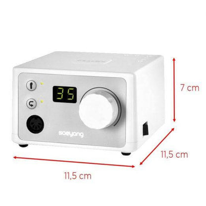 SET Marathon K35 Digital + SH30N + SFP27 Nagelfräser & Tools Marathon K35 Digital + SH30N + SFP27Modern, leise, vibrationsfrei und langlebig - so würden wir die Saeyang K35 beschreiben. Diese elektrische Tischfeile verfügt über eine integrierte digitale D