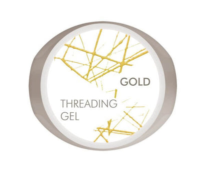 Gold Threading Gel - BIOGEL BIOGEL BIOGEL Base Threading Gel Gold Das zähflüssige Gel lässt sich in hauchdünnen Fäden auf dem Nagel verarbeiten. Verarbeitungs-Hinweis: - Tragen Sie das Gel auf das ausgehärtete und abgereinigte Farbgel auf. - Verwenden Sie