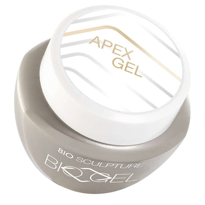 APEX Gel - BIOGEL BIOGEL Base Nageltyp:Starke NägelFür mittellange bis lange Nägel und Skulpturen Eigenschaften:Stärke und Länge Vorteile:Dauerhafter Halt für starke Nägel Selbstnivellierend Einfaches Abziehen Methode der Anwendung:Stärke des oberen Bogen