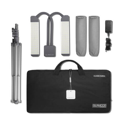 Glamcor Classic Elite 2 Lamp LED Lampen Die Glamor-Lampe ist die ultimative Lichtquelle für den Einsatz bei der Durchführung von Wimperbehandlungen wie Extend, Express, LVL und SVS. Dies ist die aktualisierte Version des Classic Elite Modells mit der HD D