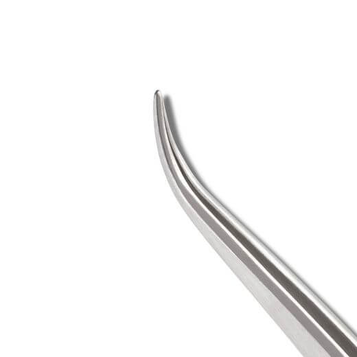 Pinzette gross gebogen Pinzetten Diese Pinzette ist handgefertigt aus deutschem chirurgischem Edelstahl, die als isolierende Pinzette verwendet werden kann.InhaltEine Pinzette Nouveau Lashes
