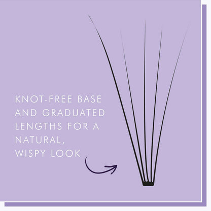 Volumen Fächerwimpern 3D / 5D Lash Extensions Unsere vorgefertigten Volumen Fächerwimpern sind leichte, natürliche und qualitativ hochwertige Wimpern. Jeder Fächer enthält mehrere Wimpern Längen mit minimalem Klebstoff, um einen natürlicheren Look zu erzi