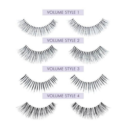 Strip Lashes Volume Style 1 - 4 Strip Lashes Wiederverwendbare Premium-Qualität Strip Lashes mit geringem Gewicht für eine maximale Länge und schönes Volumen. Sie Strip Lashes unterstützen die natürlichen Wimpern für eine kurzfristige Anwendung. PACKUNGSI
