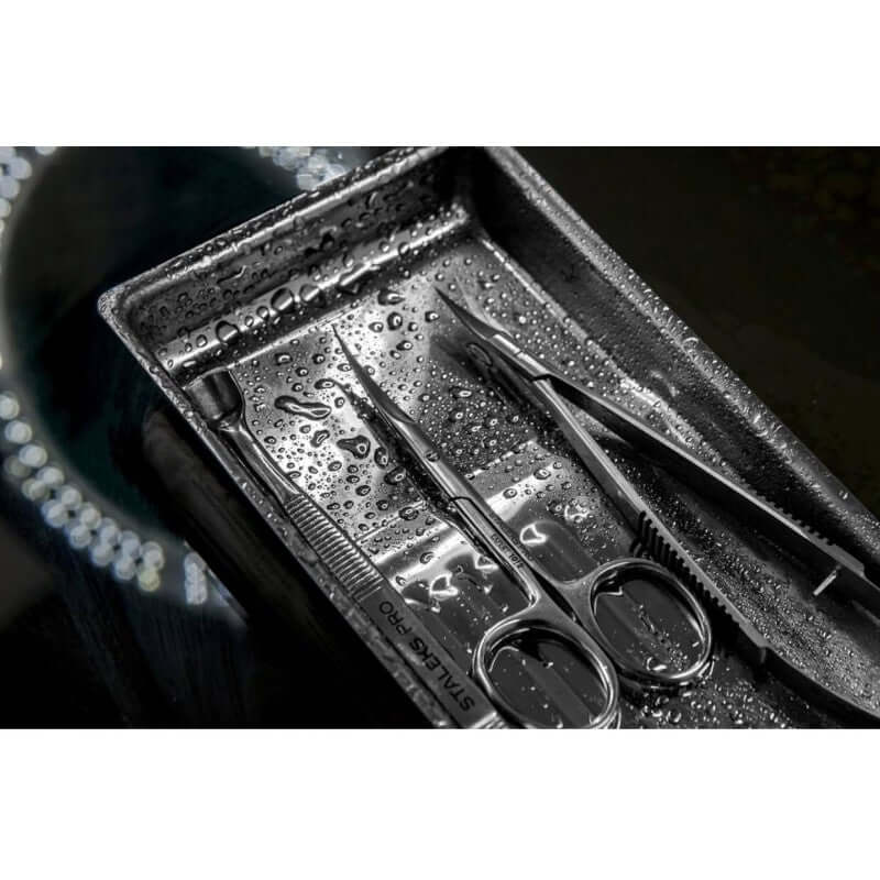 Tool tray EXPERT 10 TYPE 1 Instrumente & Zubehör Staleks Pro Maniküre Edelstahl Instrumente Tablett: Staleks Expert Werkzeugablage LE-10/1 Die perfekte Aufbewahrungsmethode für alle Ihre Instrumente Instrumentenschale aus medizinischem Edelstahl Tablett m