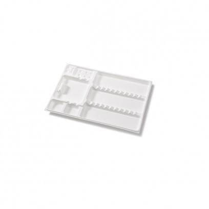 Arbeits Tablett 50 Stück Verbrauchsmaterial Um den Arbeitsbereich sauber und ordentlich zu halten, helfen unsere leichten und hygienischen Tabletts den schnellen Zugriff auf Instrumente und Produkte in all unseren Behandlungen. Jedes Tablett enthält mehre